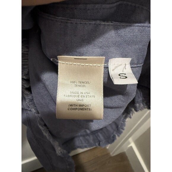 Anthropologie Cloth & Stone Small Chambray Side Button Up Tank Dress Sleeveless - Picture 5 of 6